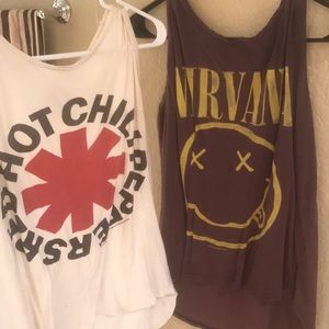 Two for one price -- tank top rock shirts